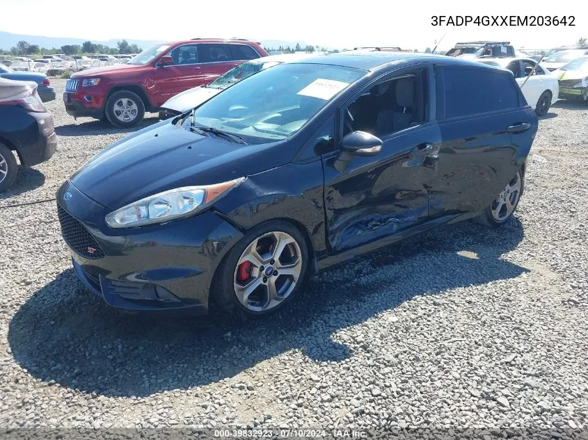 2014 Ford Fiesta St VIN: 3FADP4GXXEM203642 Lot: 39832923