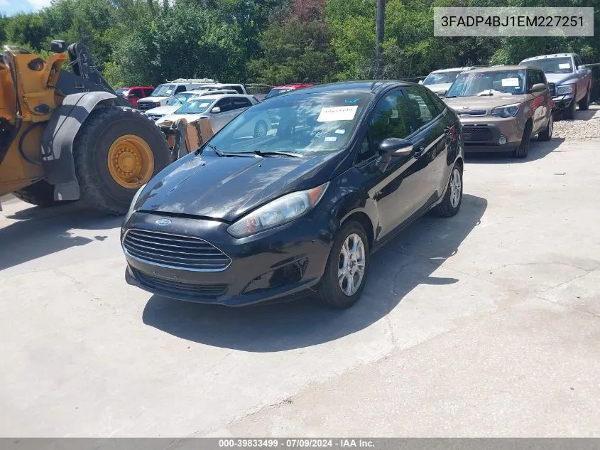 3FADP4BJ1EM227251 2014 Ford Fiesta Se