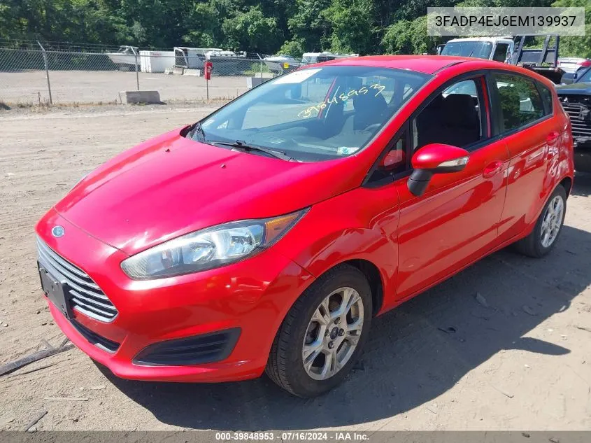 2014 Ford Fiesta Se VIN: 3FADP4EJ6EM139937 Lot: 39848953