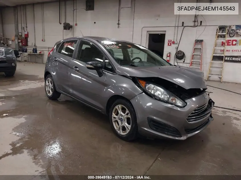 2014 Ford Fiesta Se VIN: 3FADP4EJ4EM145543 Lot: 39849163