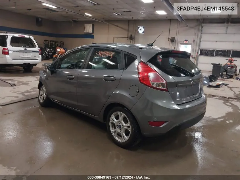 2014 Ford Fiesta Se VIN: 3FADP4EJ4EM145543 Lot: 39849163