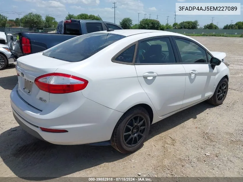 3FADP4AJ5EM227089 2014 Ford Fiesta S