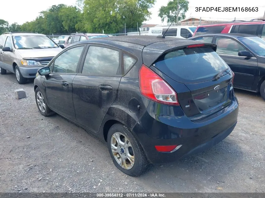 2014 Ford Fiesta Se VIN: 3FADP4EJ8EM168663 Lot: 39854312