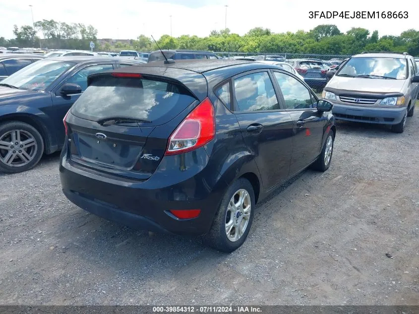 2014 Ford Fiesta Se VIN: 3FADP4EJ8EM168663 Lot: 39854312