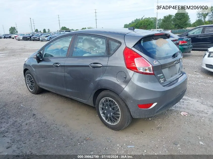 2014 Ford Fiesta Se VIN: 3FADP4EE8EM206900 Lot: 39862799