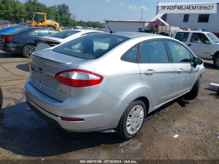 2014 Ford Fiesta Se VIN: 3FADP4BJ4EM189627 Lot: 39875108