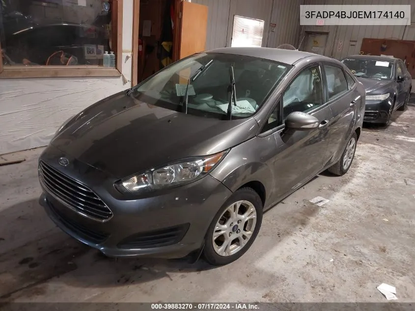 2014 Ford Fiesta Se VIN: 3FADP4BJ0EM174140 Lot: 39883270