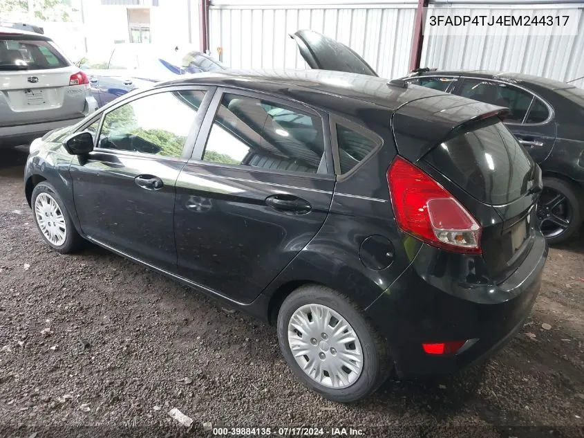 3FADP4TJ4EM244317 2014 Ford Fiesta S