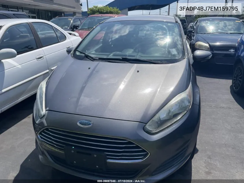 2014 Ford Fiesta VIN: 3FADP4BJ7EM159795 Lot: 39897046