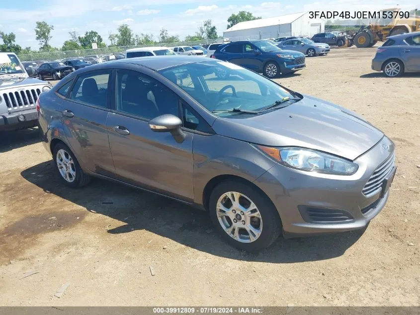 2014 Ford Fiesta Se VIN: 3FADP4BJ0EM153790 Lot: 39912809