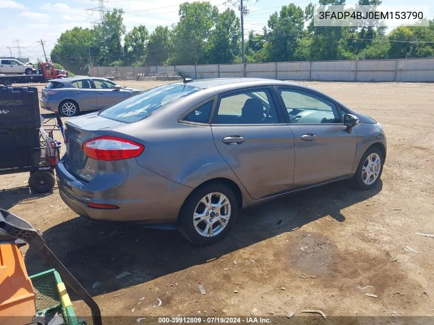 2014 Ford Fiesta Se VIN: 3FADP4BJ0EM153790 Lot: 39912809