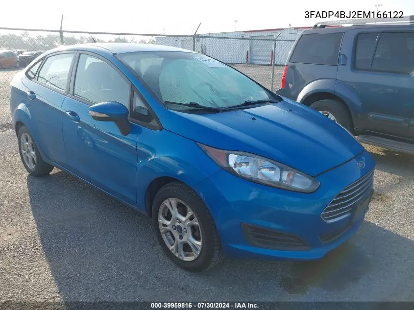 2014 Ford Fiesta Se VIN: 3FADP4BJ2EM166122 Lot: 39959816