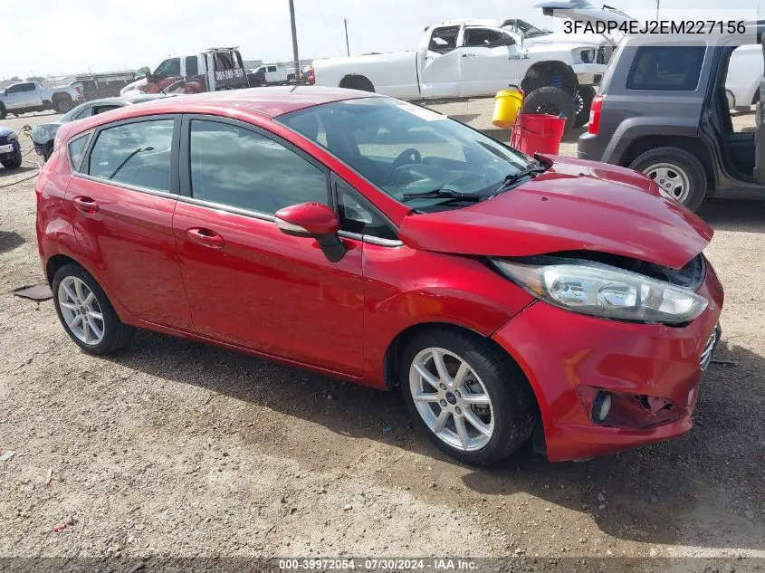 2014 Ford Fiesta Se VIN: 3FADP4EJ2EM227156 Lot: 39972054