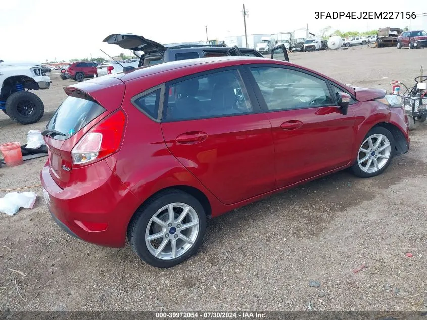 3FADP4EJ2EM227156 2014 Ford Fiesta Se