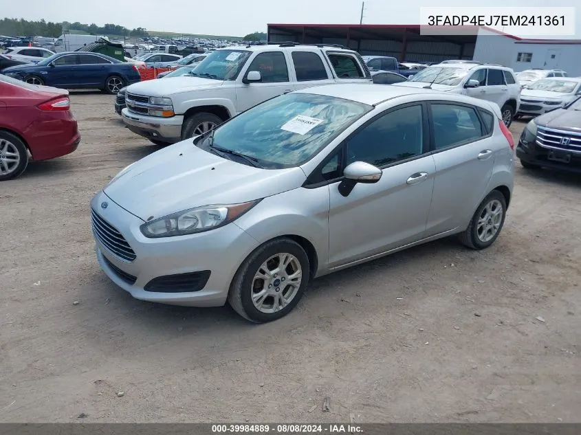 2014 Ford Fiesta Se VIN: 3FADP4EJ7EM241361 Lot: 39984889