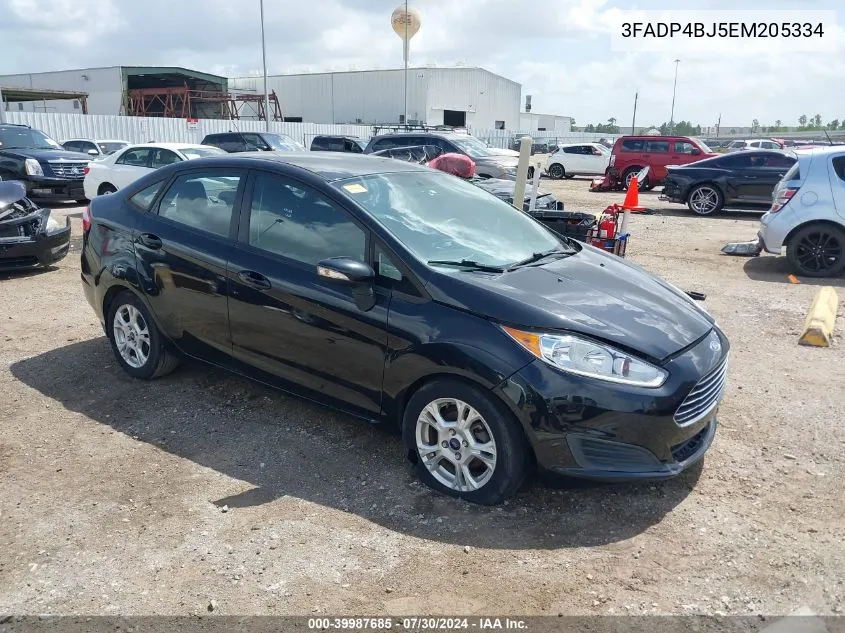 2014 Ford Fiesta Se VIN: 3FADP4BJ5EM205334 Lot: 39987685