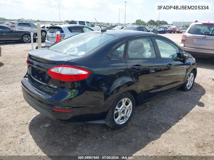 2014 Ford Fiesta Se VIN: 3FADP4BJ5EM205334 Lot: 39987685