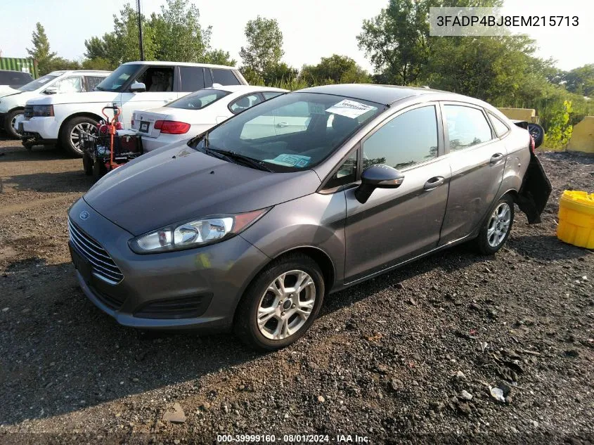 2014 Ford Fiesta Se VIN: 3FADP4BJ8EM215713 Lot: 39999160