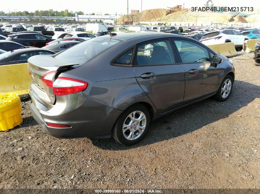 2014 Ford Fiesta Se VIN: 3FADP4BJ8EM215713 Lot: 39999160