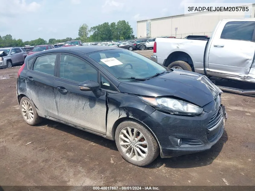 2014 Ford Fiesta Se VIN: 3FADP4EJ0EM205785 Lot: 40017887