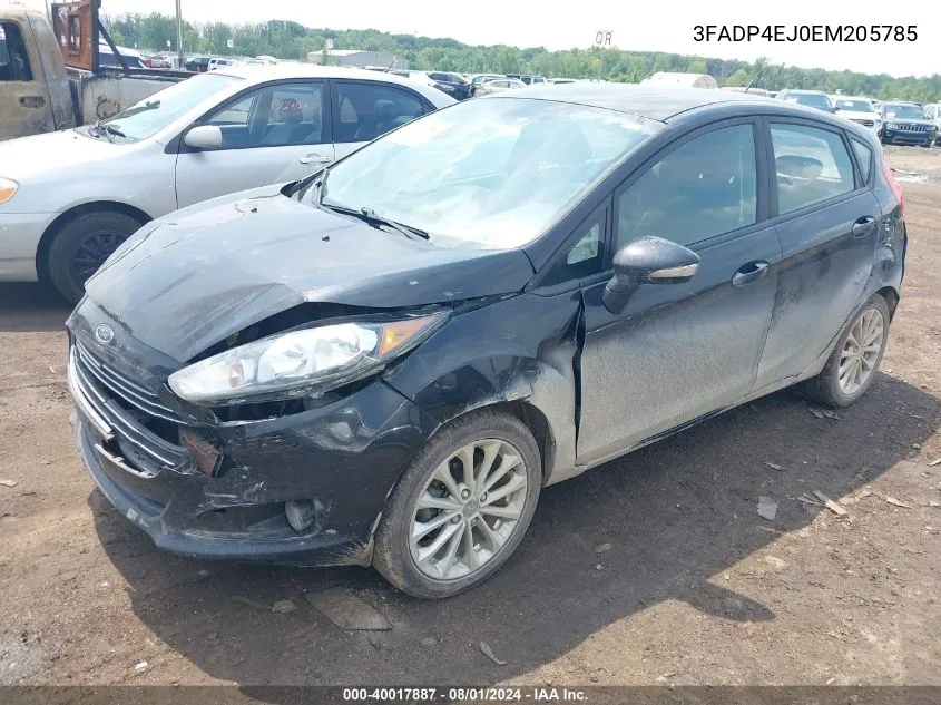 2014 Ford Fiesta Se VIN: 3FADP4EJ0EM205785 Lot: 40017887