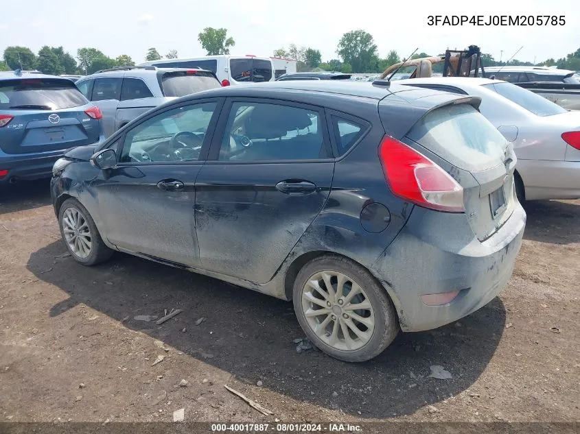 3FADP4EJ0EM205785 2014 Ford Fiesta Se