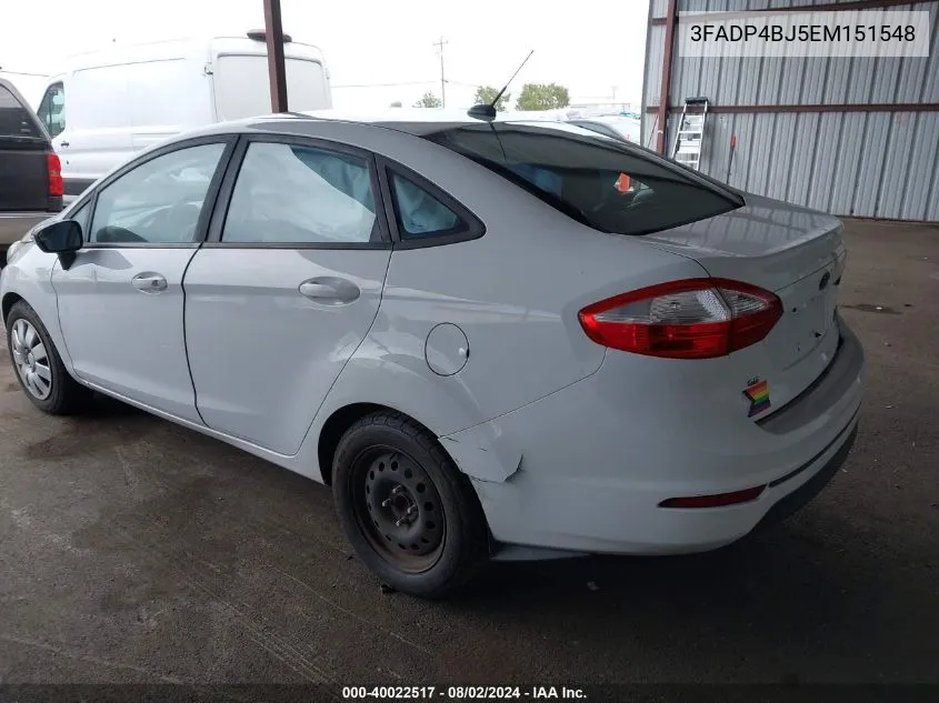 3FADP4BJ5EM151548 2014 Ford Fiesta Se