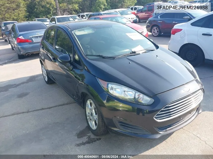 2014 Ford Fiesta Se VIN: 3FADP4EJ9EM226988 Lot: 40040601