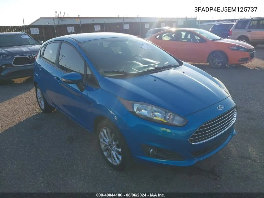 2014 Ford Fiesta Se VIN: 3FADP4EJ5EM125737 Lot: 40044106