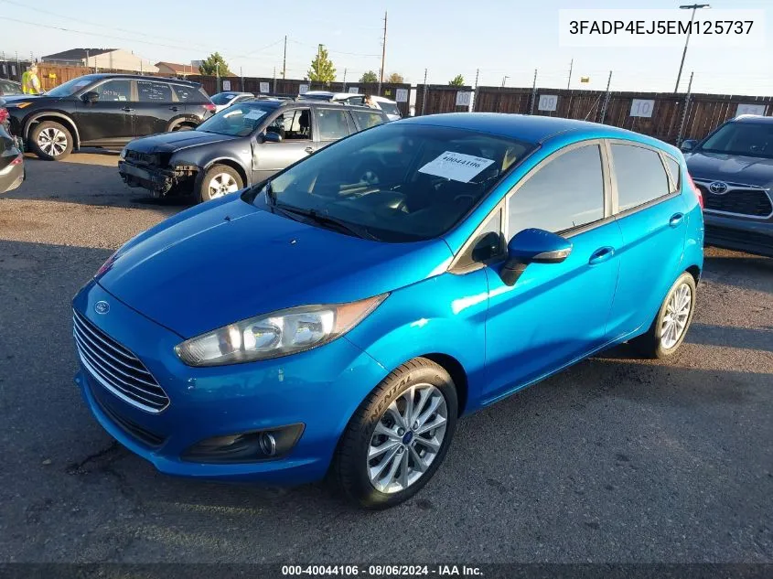 2014 Ford Fiesta Se VIN: 3FADP4EJ5EM125737 Lot: 40044106