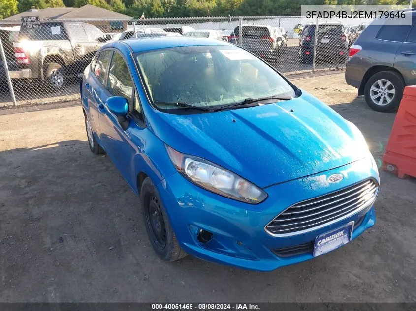 3FADP4BJ2EM179646 2014 Ford Fiesta Se