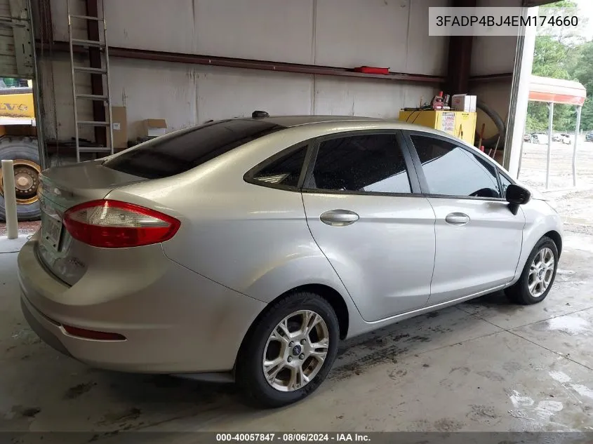 2014 Ford Fiesta Se VIN: 3FADP4BJ4EM174660 Lot: 40057847