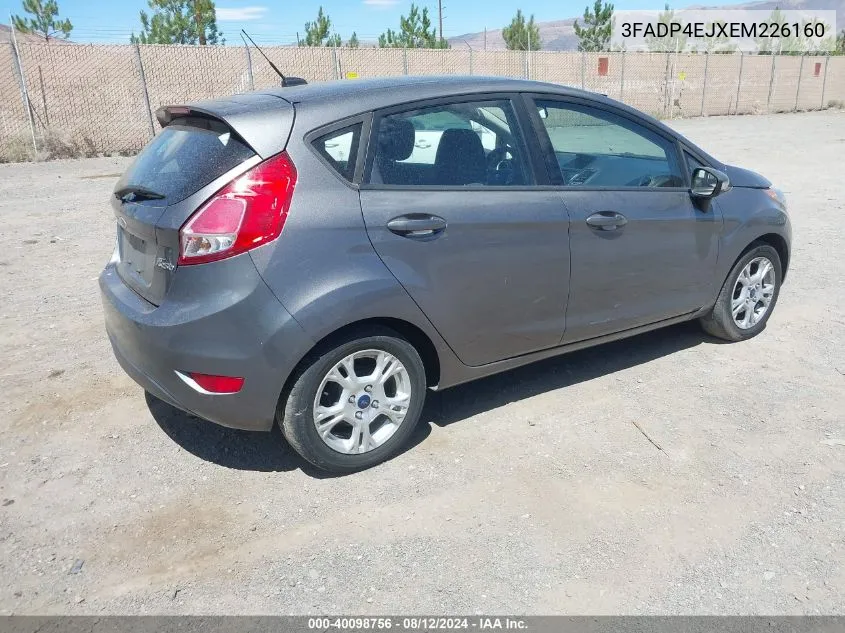 2014 Ford Fiesta Se VIN: 3FADP4EJXEM226160 Lot: 40098756