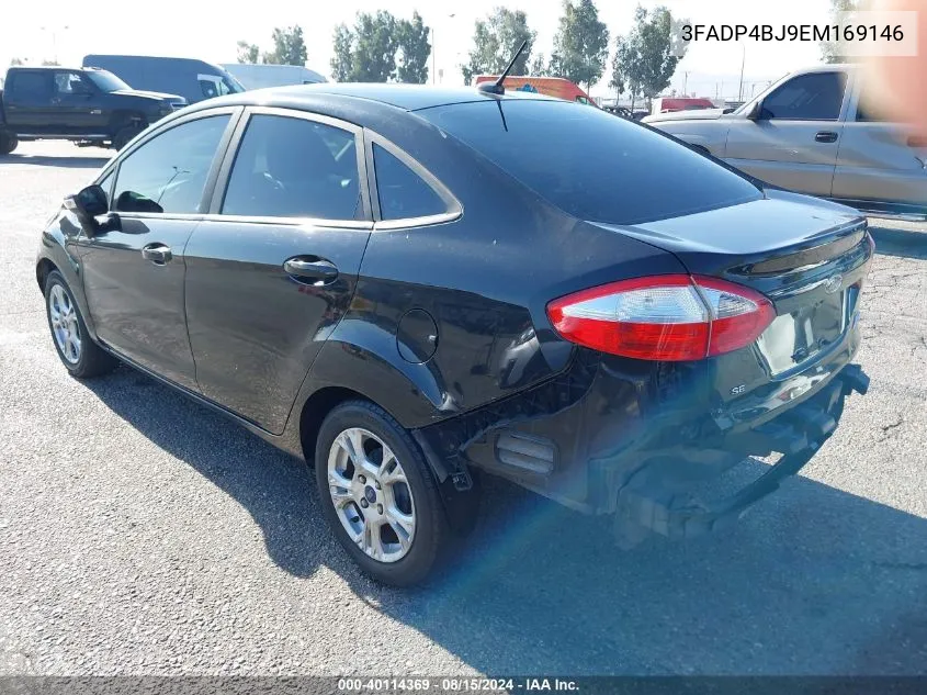 2014 Ford Fiesta Se VIN: 3FADP4BJ9EM169146 Lot: 40114369