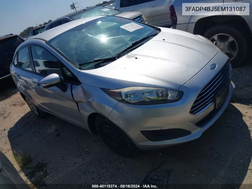 2014 Ford Fiesta Se VIN: 3FADP4BJ5EM131087 Lot: 40115374