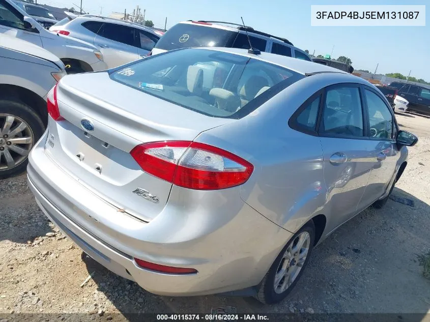 2014 Ford Fiesta Se VIN: 3FADP4BJ5EM131087 Lot: 40115374