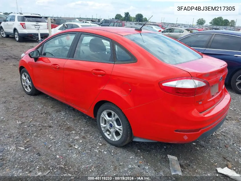 3FADP4BJ3EM217305 2014 Ford Fiesta Se