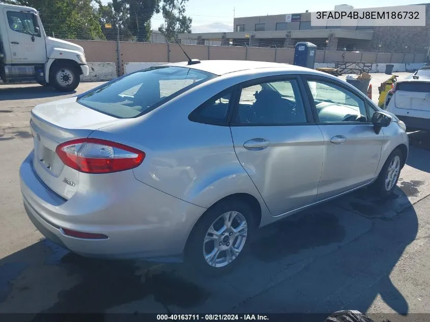 2014 Ford Fiesta Se VIN: 3FADP4BJ8EM186732 Lot: 40163711