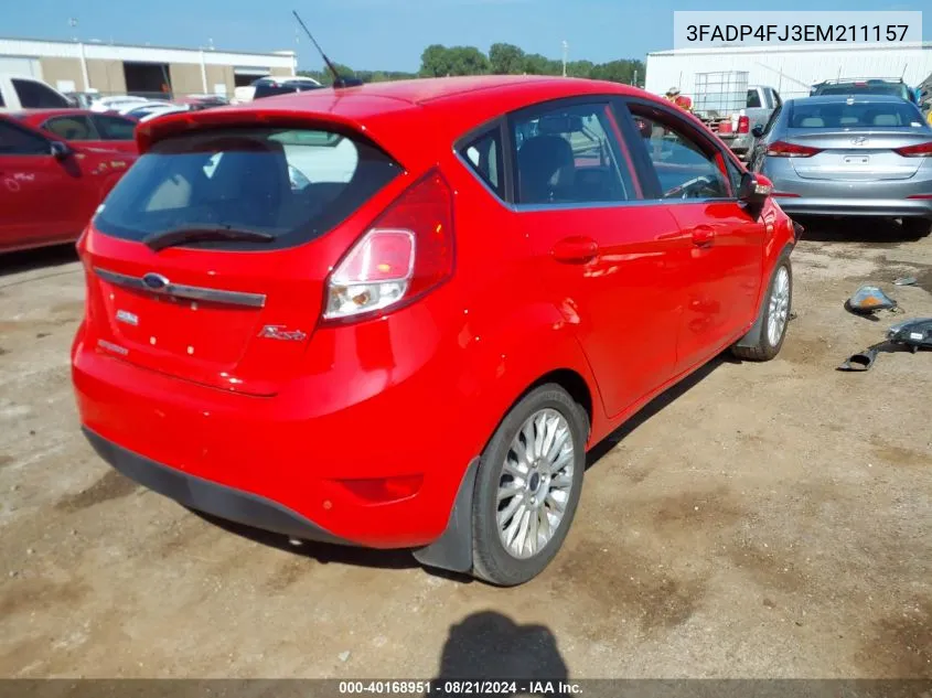 3FADP4FJ3EM211157 2014 Ford Fiesta Titanium