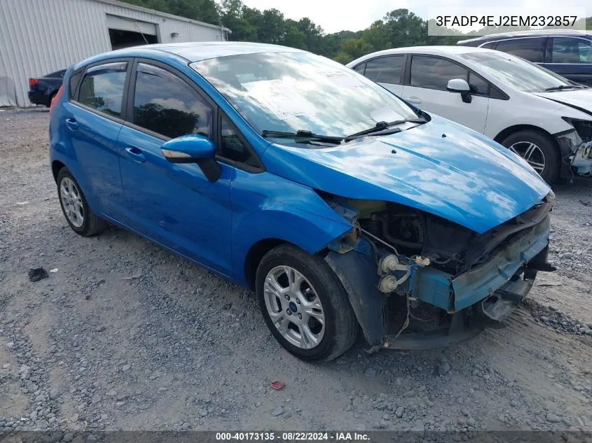 2014 Ford Fiesta Se VIN: 3FADP4EJ2EM232857 Lot: 40173135