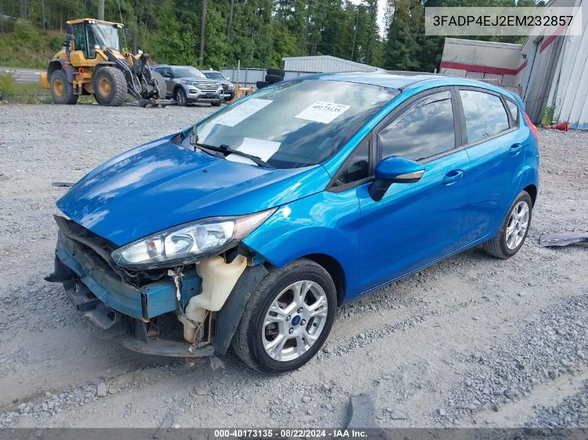 2014 Ford Fiesta Se VIN: 3FADP4EJ2EM232857 Lot: 40173135