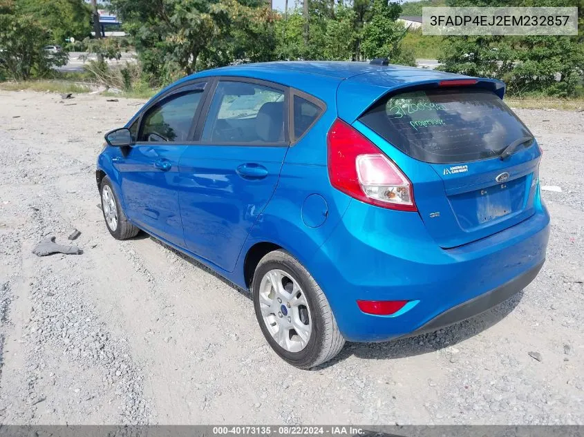 3FADP4EJ2EM232857 2014 Ford Fiesta Se