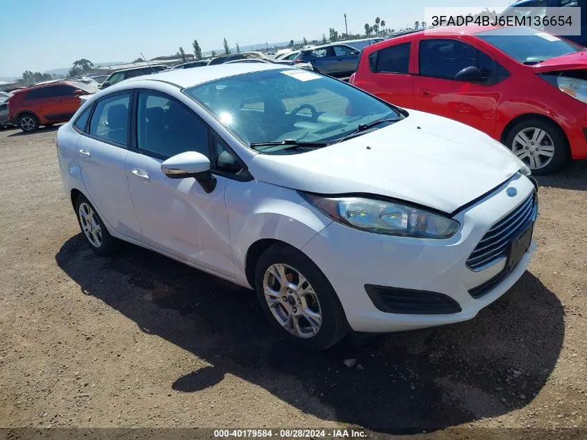 3FADP4BJ6EM136654 2014 Ford Fiesta Se