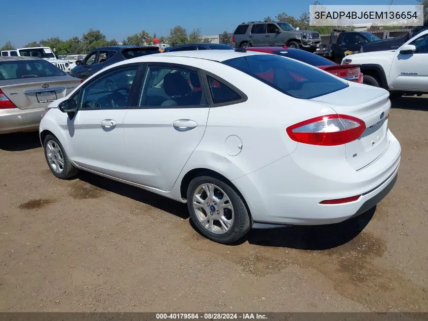 3FADP4BJ6EM136654 2014 Ford Fiesta Se