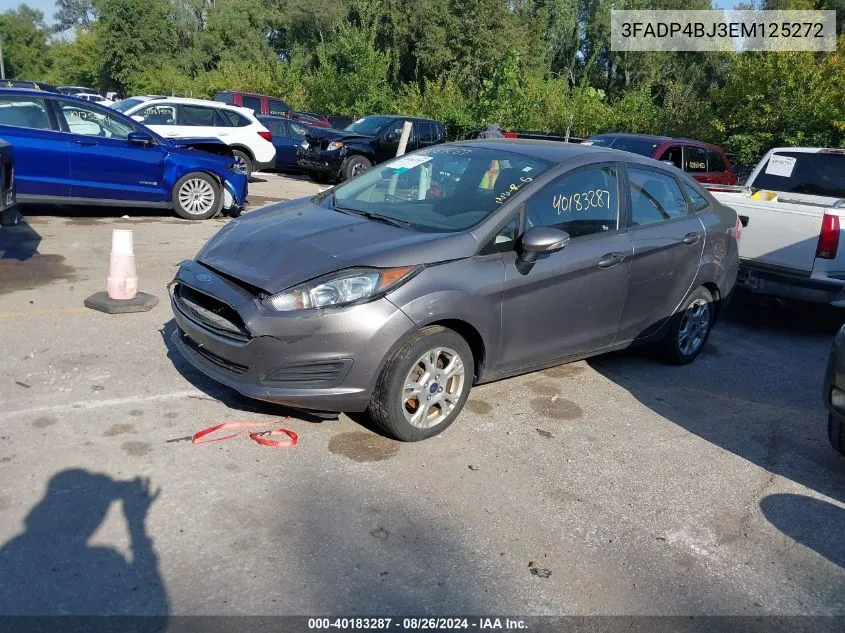 2014 Ford Fiesta Se VIN: 3FADP4BJ3EM125272 Lot: 40183287