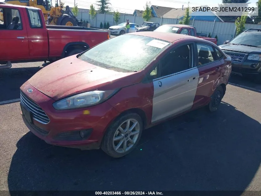 2014 Ford Fiesta Se VIN: 3FADP4BJ0EM241299 Lot: 40203466