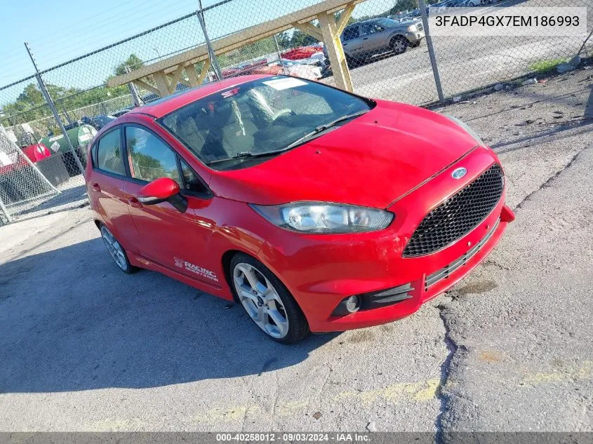 2014 Ford Fiesta St VIN: 3FADP4GX7EM186993 Lot: 40258012