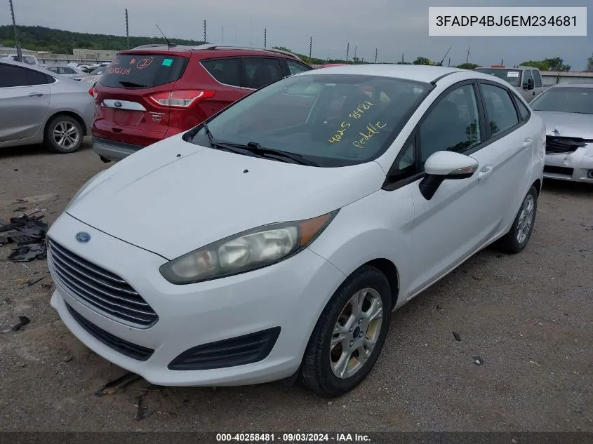 3FADP4BJ6EM234681 2014 Ford Fiesta Se