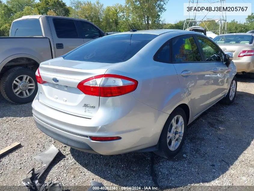 2014 Ford Fiesta Se VIN: 3FADP4BJ3EM205767 Lot: 40262363