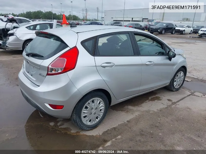 2014 Ford Fiesta Se VIN: 3FADP4EE9EM171591 Lot: 40274742